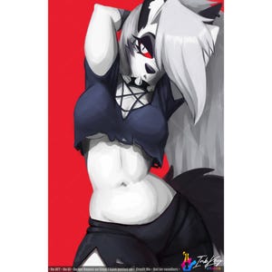 Red Loona | Hellverse | 11 x 17 Print | Art Helluvaboss  Poster