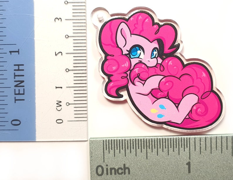 2 Pinkie Pie MLP Acrylic Charm image 1