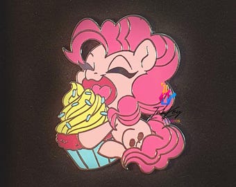 Pinkie Pie Cupcake | ~2" Enamel Pin | MLP