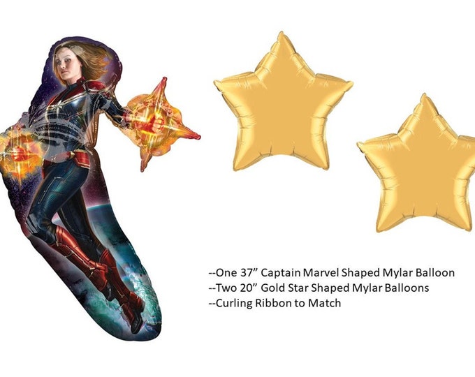 Captain Marvel Balloon Bouquet