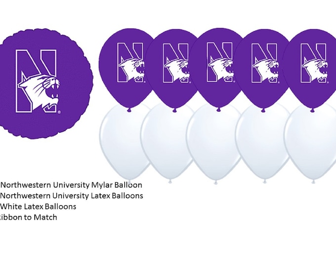 Northwestern University Balloons, Wildcats balloons, Northwestern Wildcats Balloons