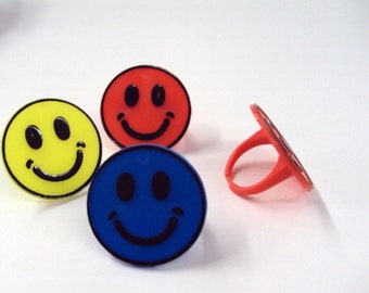 Smiley Face Rings