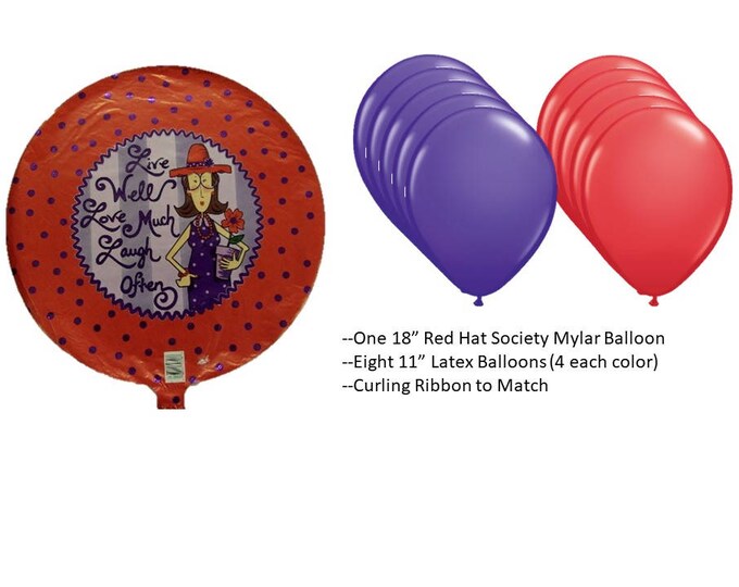 Live Well Love Much Laugh Often Balloon Set