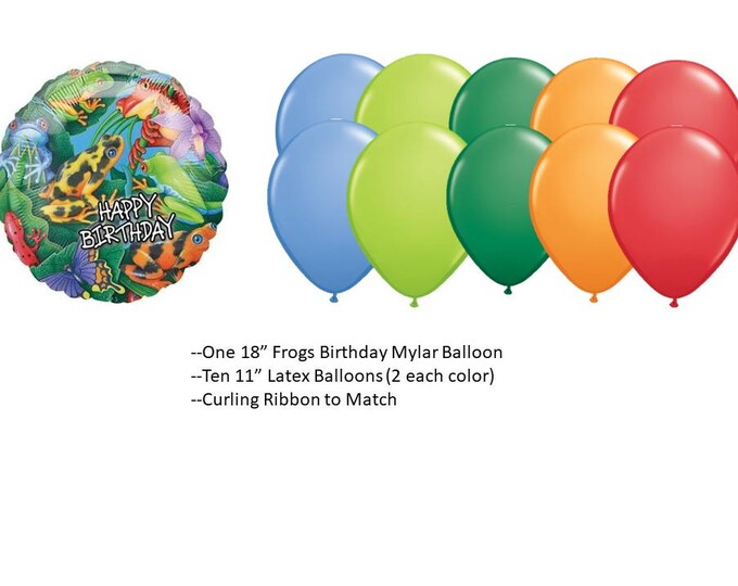 Frogs Balloons Set