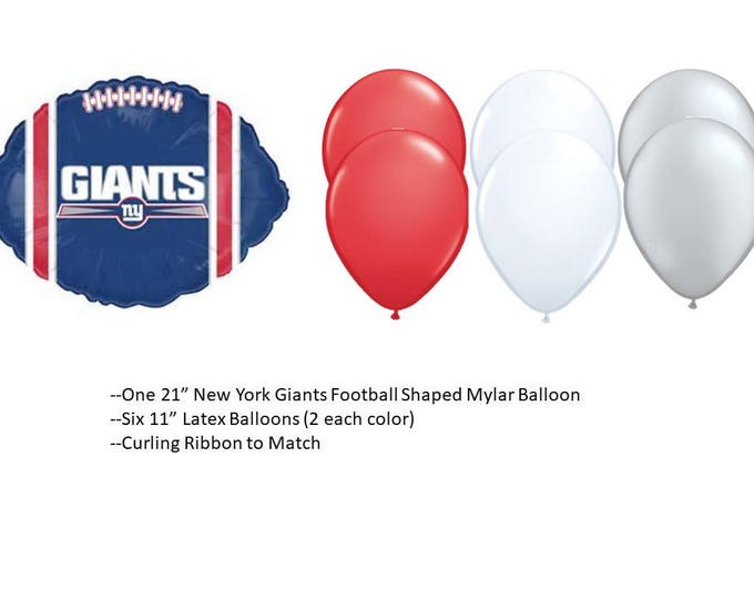 New York Giants balloons