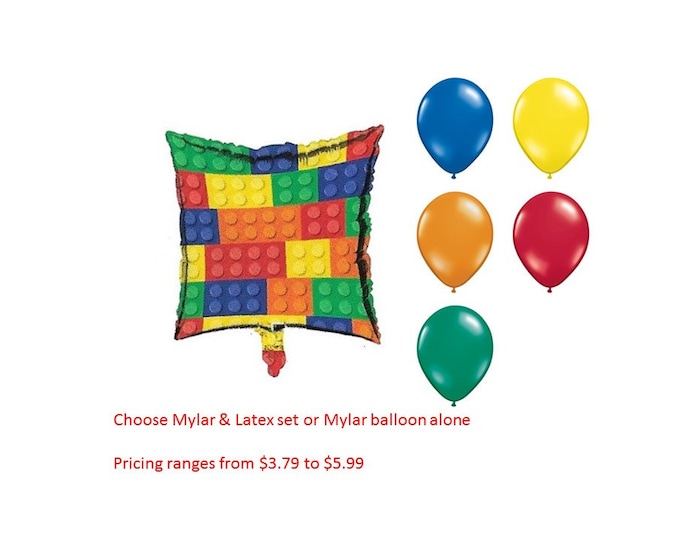 Block Party Mylar Balloons