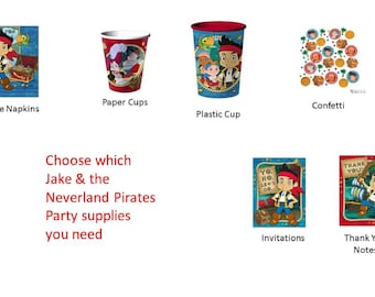 Jake and the Neverland Pirates Napkins Cups