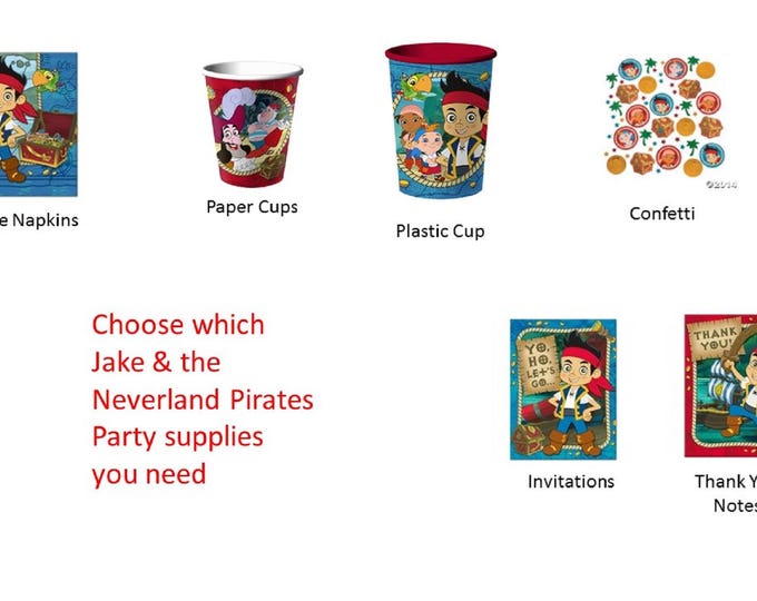Jake and the Neverland Pirates Napkins Cups