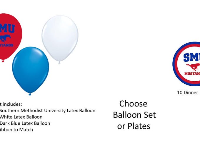 Southern Methodist University Plates, SMU plates