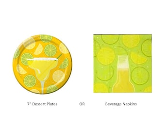 Margaritas and Beer Plates, Margaritas and Beer Napkins