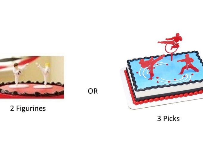 Martial Arts Cake Decorating Kit, Martial Arts Cake Topper, Martial Arts Picks