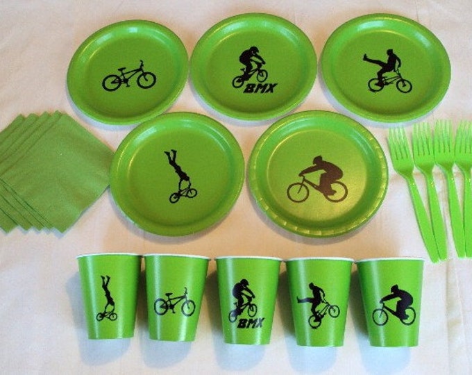 BMX Bike Tableware Set for 5 People