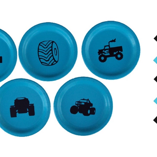 Monster Truck Birthday Plates and Napkins Etsy