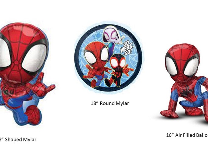 Spidey Amazing Friends Balloons, Spidey Friends balloons, Spidy Friends Balloons