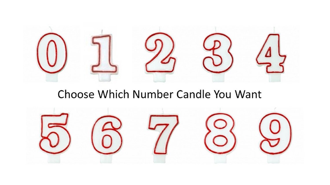 Number Candles Age Candles Etsy