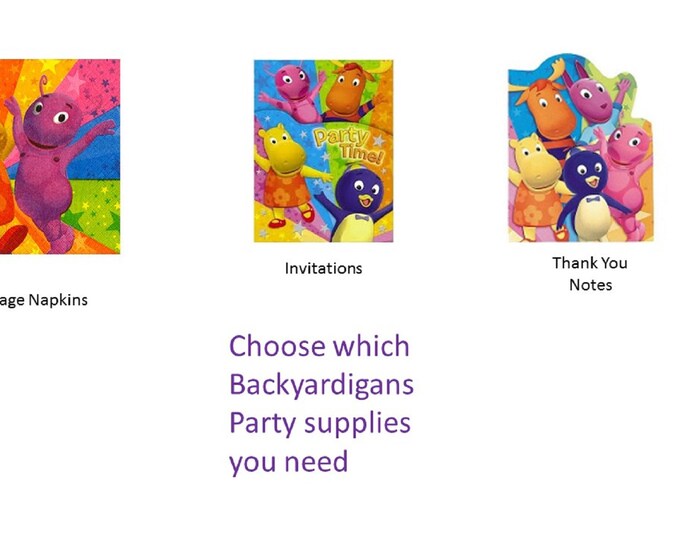 Backyardigans Party Supplies Napkins Invitations Thank You Notes