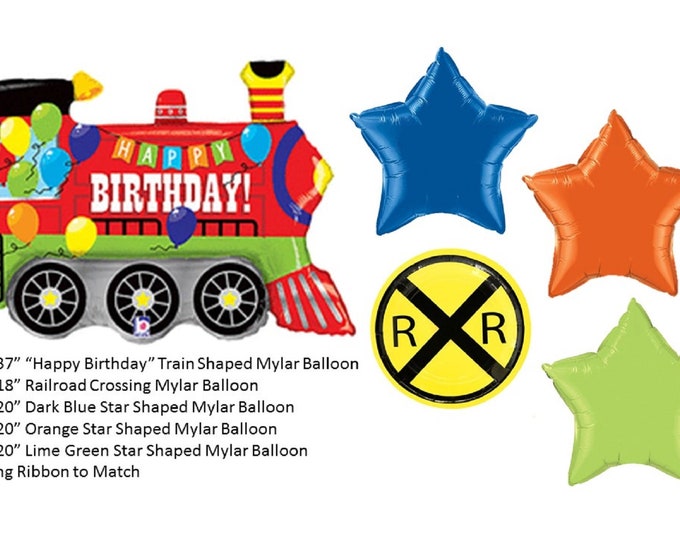 Train Balloon Set