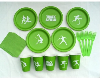 Track & Field Tableware Set for 5 People - Boys or Girls