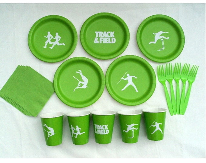 Track & Field Tableware Set for 5 People - Boys or Girls