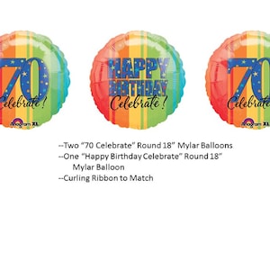70th Birthday Balloons