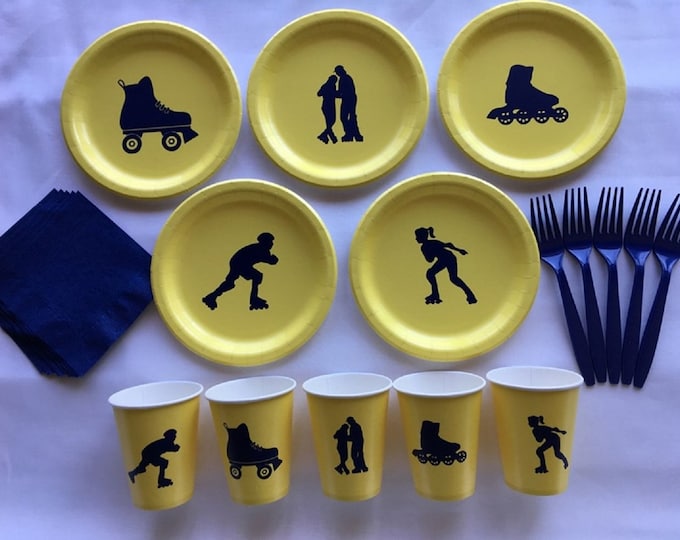 Roller Skating Tableware Set for 5 People