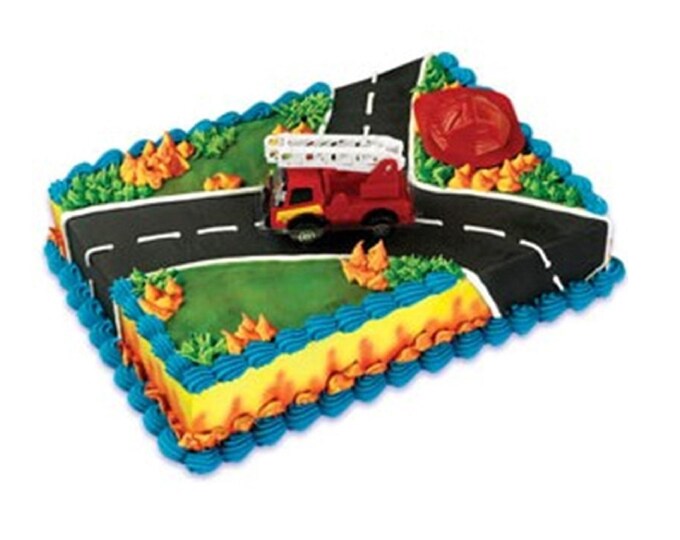 Fire Truck Cake Decorating Kit