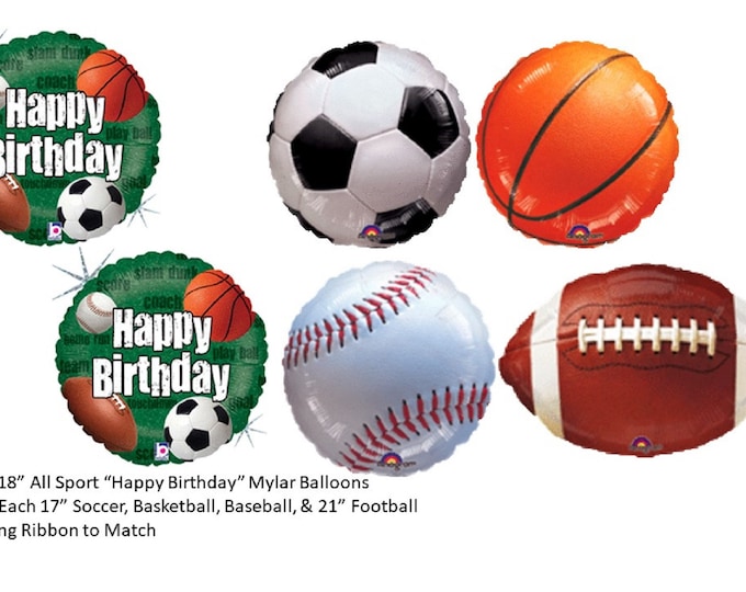 All Sport Balloons, Sports Party Balloons