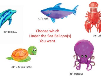 Under The Sea Balloons, Sea Creatures Balloons