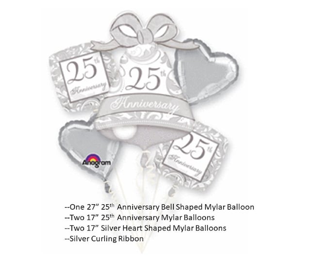 25th Anniversary Balloons