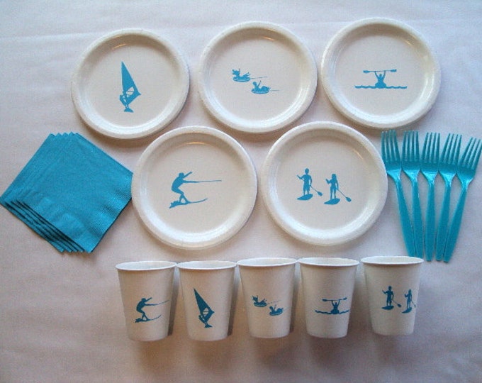 Water Sports Tableware Set for 5 People