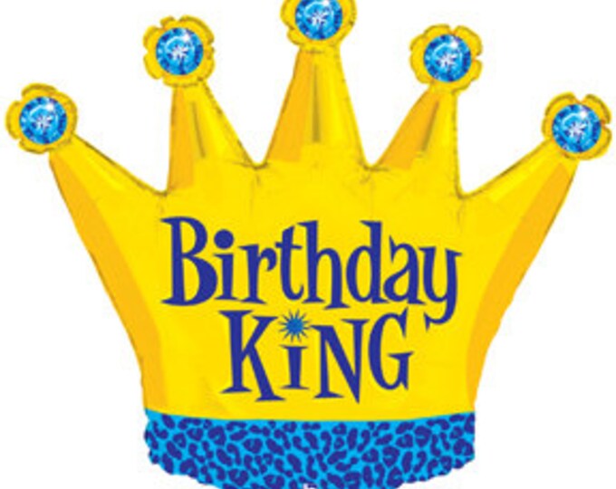 Birthday King Mylar Balloon