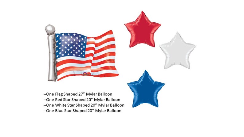 United States Flag Balloon Set
