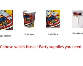 Nascar Napkins, Nascar Cups, Nascar Invitations, Nascar Picks