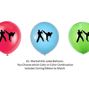 Martial Arts Balloons