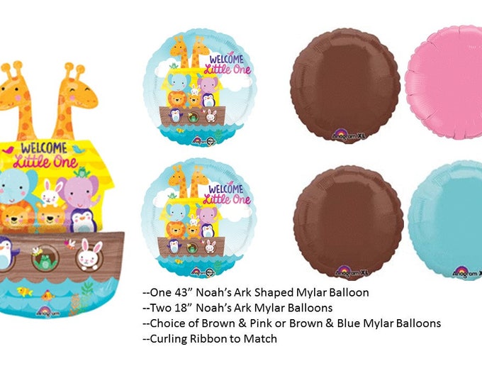 Noah's Ark Balloon Set, Noah's Ark Baby Shower