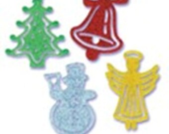 Christmas Icons Bookmark Cupcake Decorations 72 count