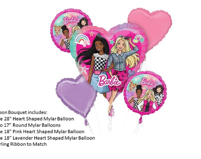 Barbie Balloon Bouquet