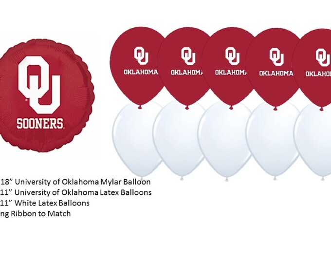 University of Oklahoma Balloons, Sooners balloons, University of Oklahoma Sooners Balloons, Oklahoma University balloons