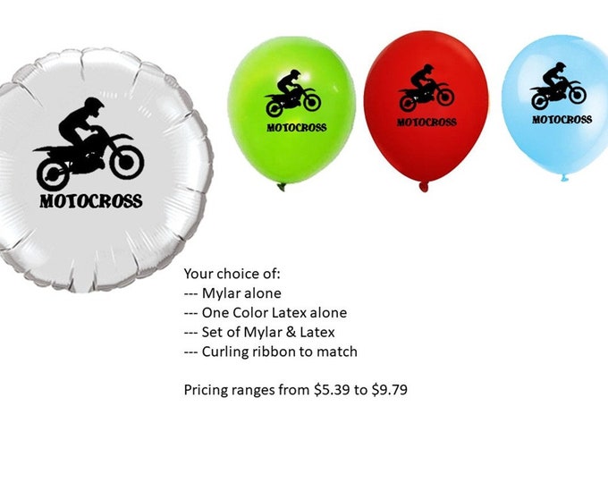 Motocross Balloons