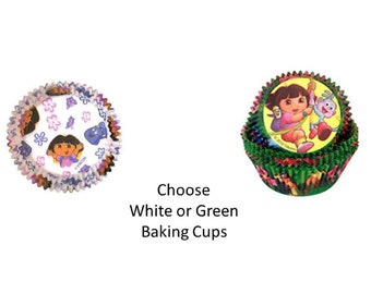 Dora Baking Cups, Dora the Explorer Cupcake Papers, Dora the Explorer Baking Cups