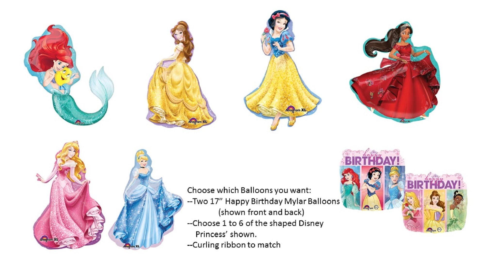 Globos de Princesas Disney -  México