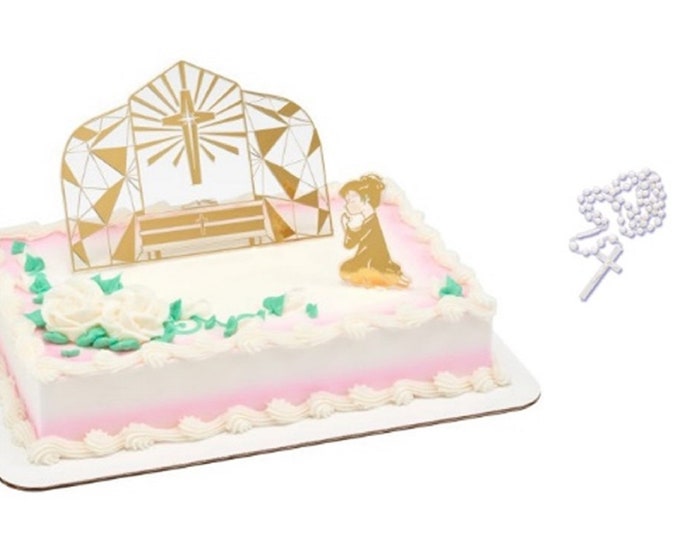 First Communion Cake Kit, Girls First Communion Cake