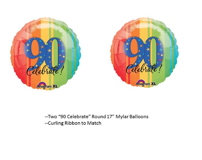 90th Birthday Balloons