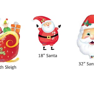 Santa Claus Balloon, Santa Sleigh Balloon