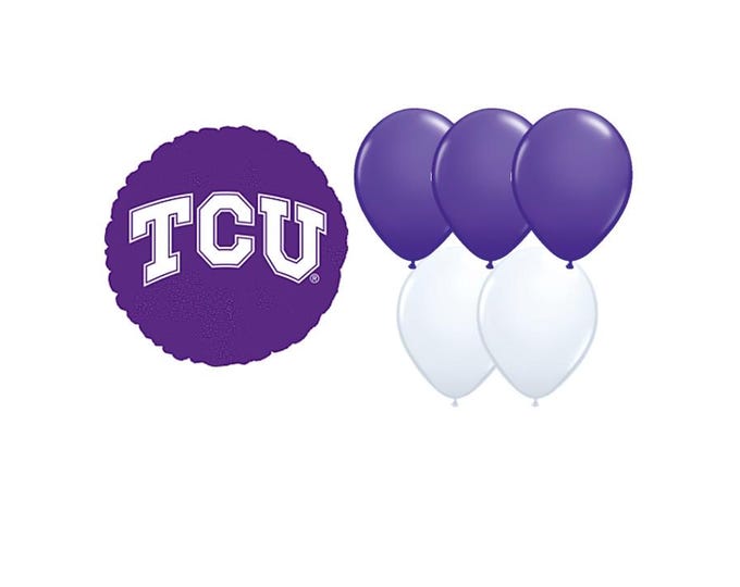Texas Christian University Balloons, Texas Christian University Horned Frogs Balloons