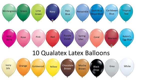 Ballons en latex colorés, ballons en latex Qualatex