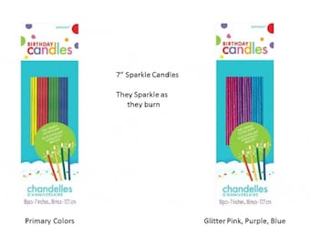 Glitter Candles, Tall Candles, Sparkle Candles