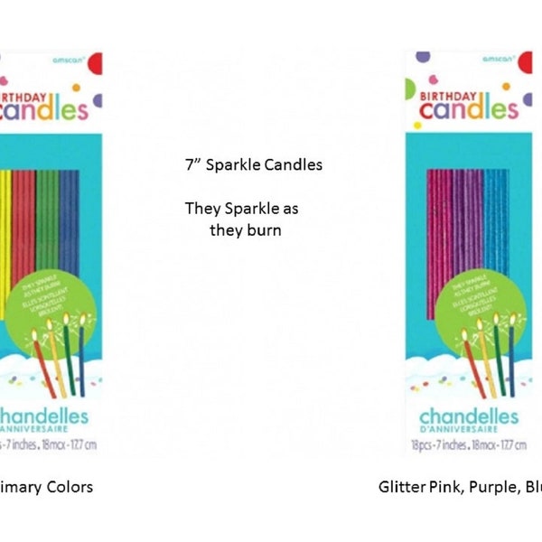 Tall Sparkle Candle Etsy