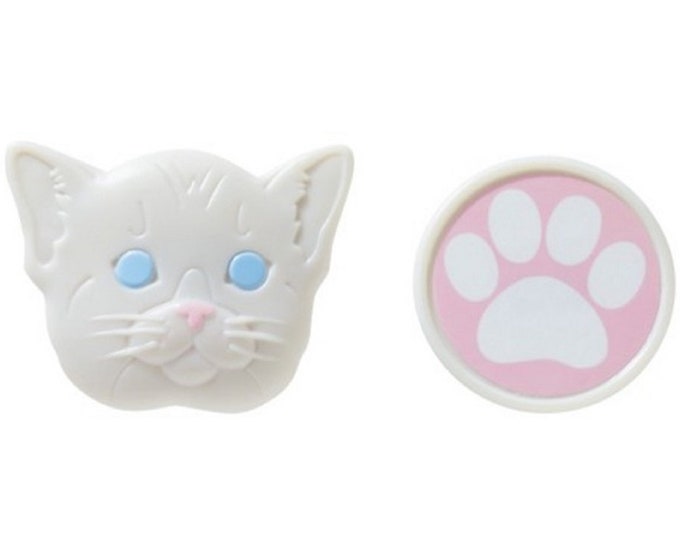Cat and Paw Print Rings, Kitty Rings, Cat Rings