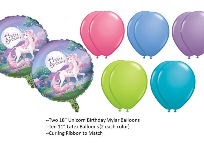 Unicorn Balloon Set